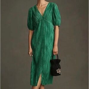 Anthropologie Green Dress